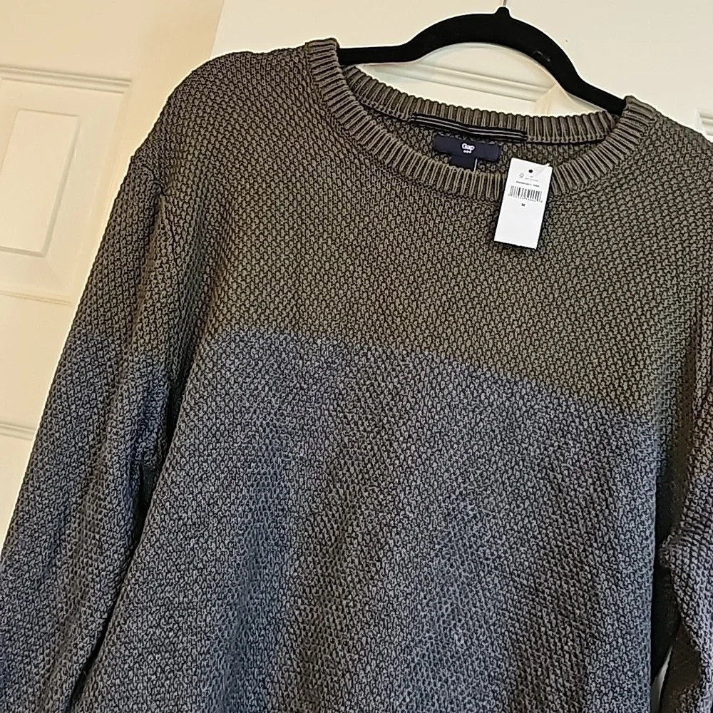 Gap Color Block Knit Crewneck Sweater Medium